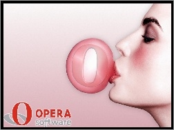 balon, twarz, kobieta, Opera, guma